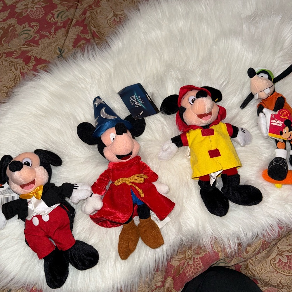 Disney Mickey Mouse Stuffed Animals All have Tags